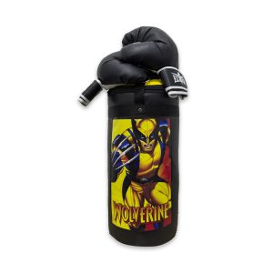 KIT BOXEO SACO + GUANTES INFANTIL WOLVERINE ANIME